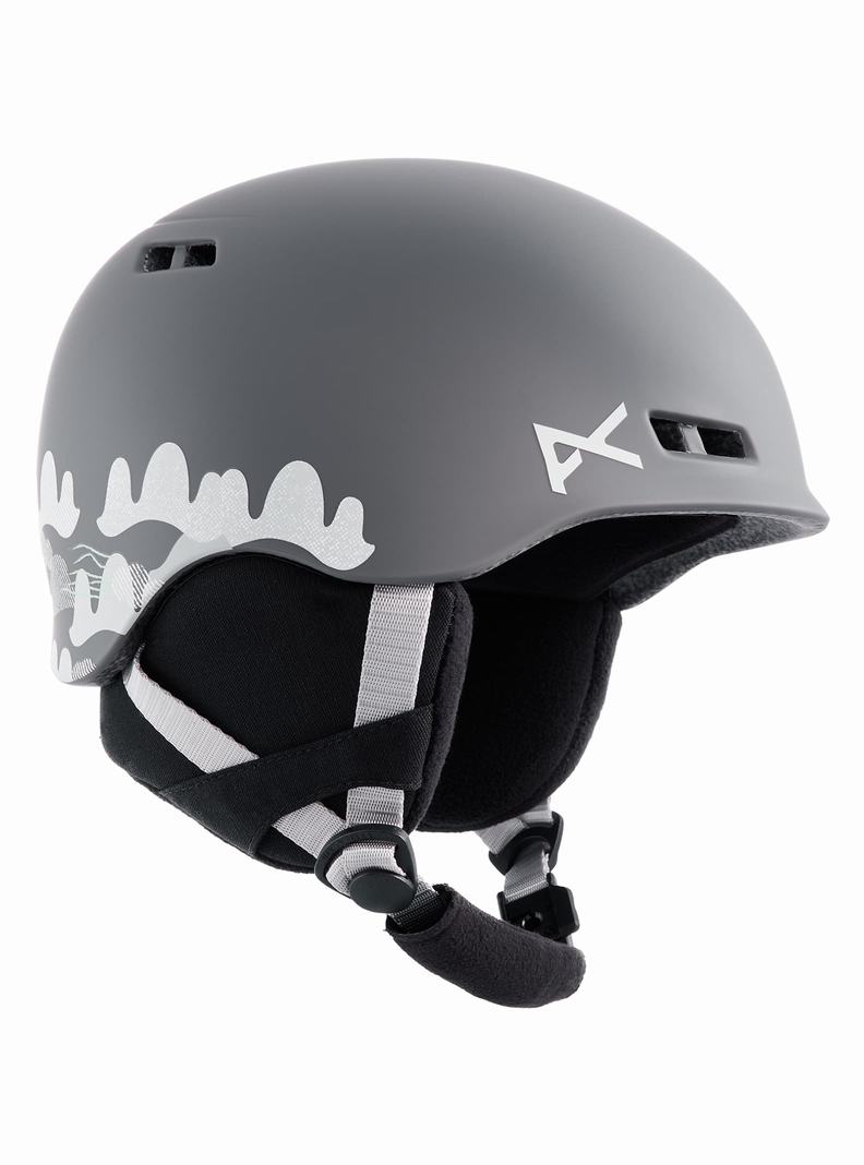 Burton Anon Burner MIPS® Skihelm Kinder Blau Grau | 179-OPHJNW