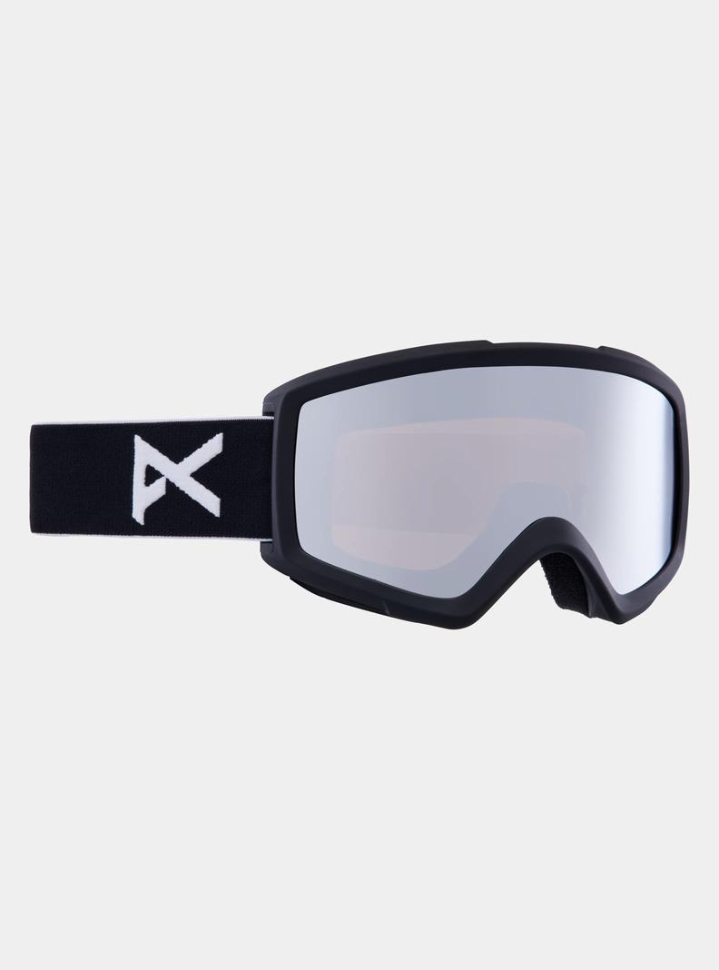 Burton Anon Helix 2.0 Goggles + Bonus Lens Skibrillen Herren Schwarz Silber | 836-LYSNPU