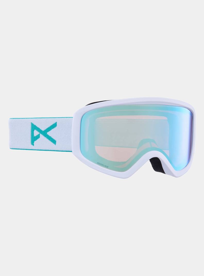 Burton Anon Insight Goggles + Bonus Lens Skibrillen Damen Weiß Blau | 839-MZPTAL