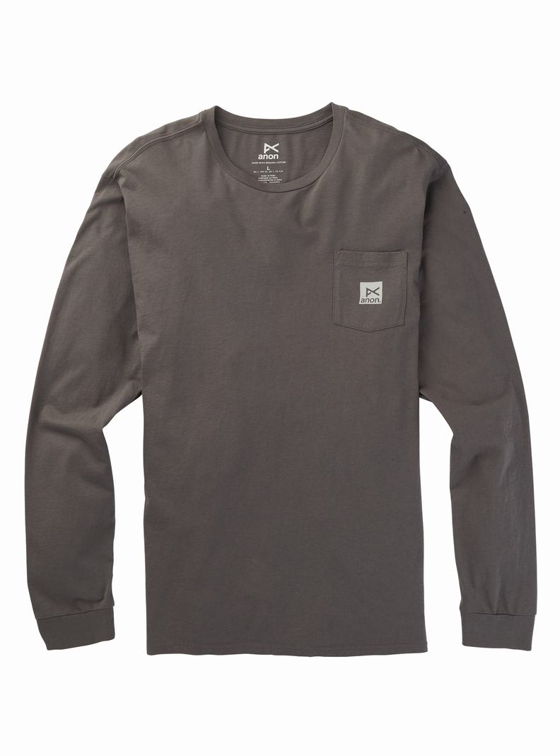 Burton Anon Long Sleeve T-Shirts Damen Grau | 507-KQJIHZ