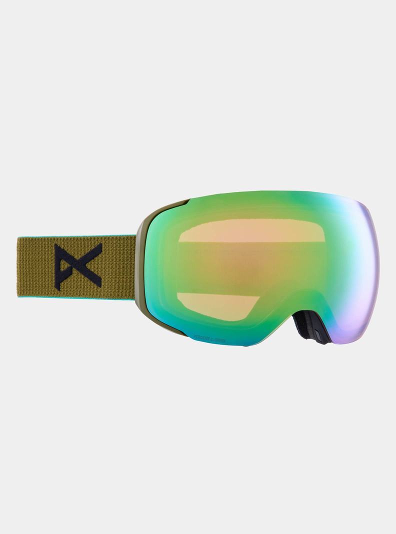 Burton Anon M2 Goggles + Bonus Lens + MFI® Face Mask Skibrillen Herren Grün Rosa | 581-XUKRTG