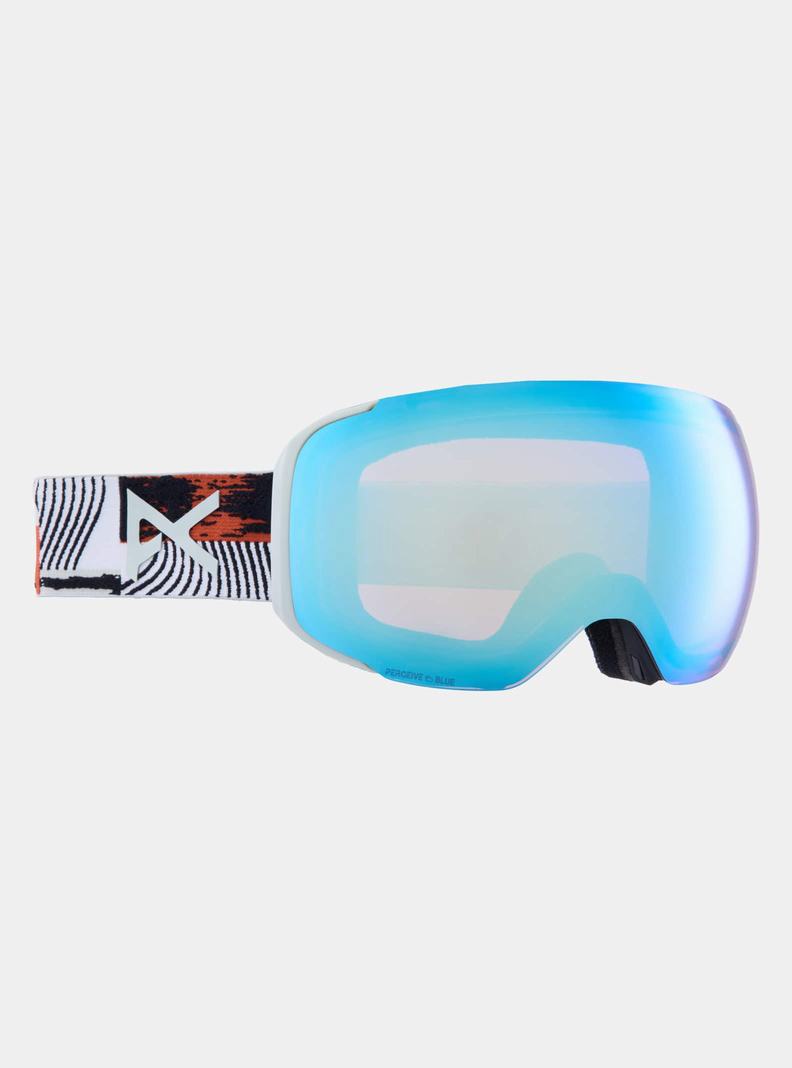 Burton Anon M2 Goggles + Bonus Lens + MFI® Face Mask Skibrillen Herren Blau Rosa | 892-SIJPBY