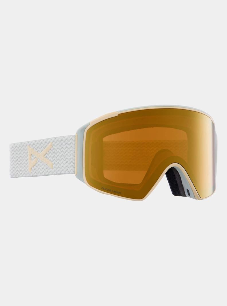 Burton Anon M4S Goggles (Cylindrical) + Bonus Lens + MFI® Face Mask Skibrillen Herren Orange Schwarz Lila | 817-ZFUXHS