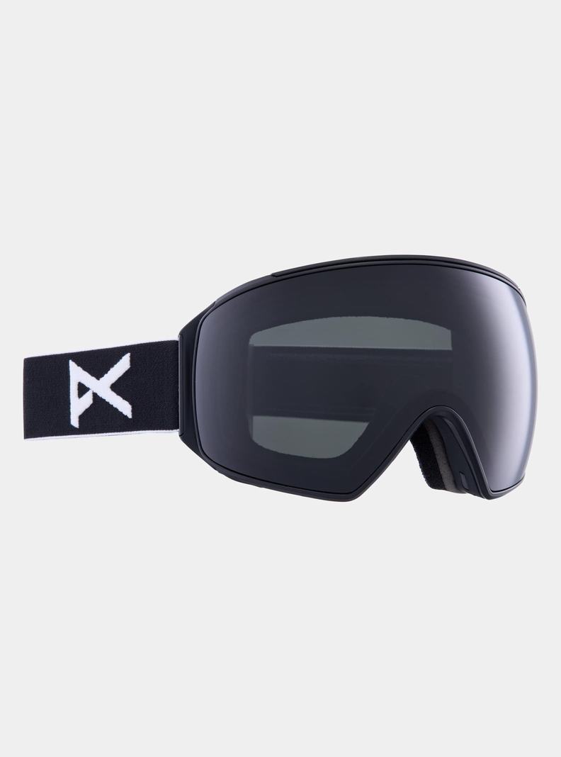 Burton Anon M4 Goggles (Polarized Toric) + Bonus PERCEIVE Lens + MFI® Face Mask Skibrillen Damen Schwarz Lila | 893-SRZHTL