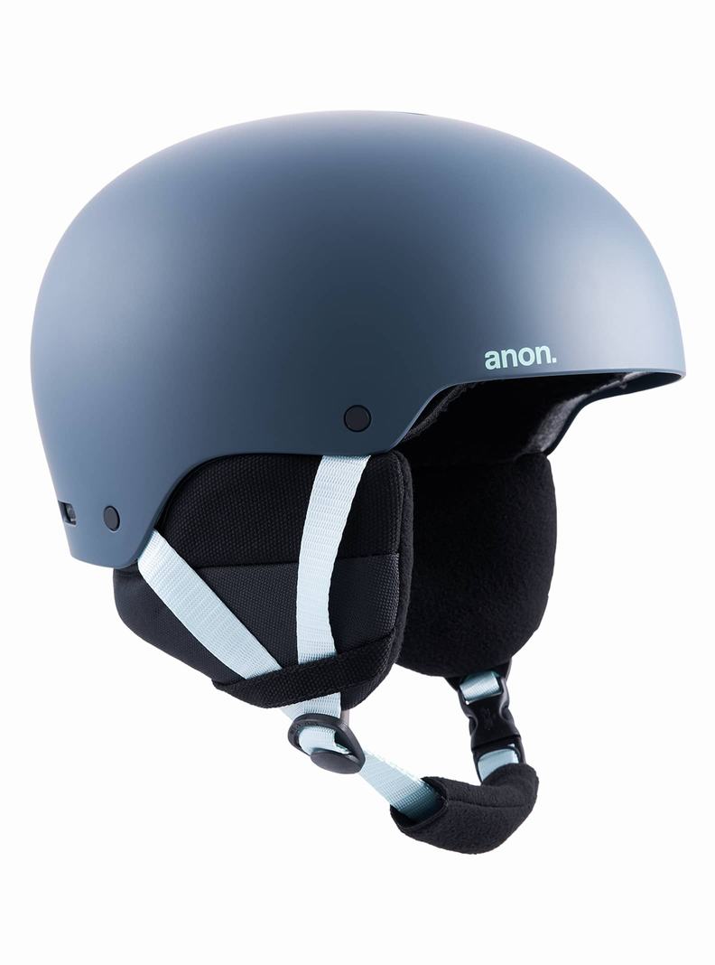 Burton Anon Raider 3 Round Fit Skihelm Herren Navy | 297-BVWNAL