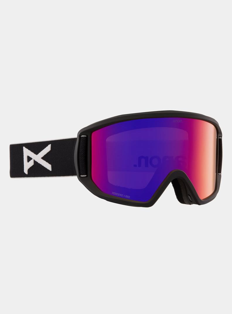 Burton Anon Relapse Goggles + Bonus Lens Skibrillen Herren Schwarz Orange Rot | 863-FPBKNO