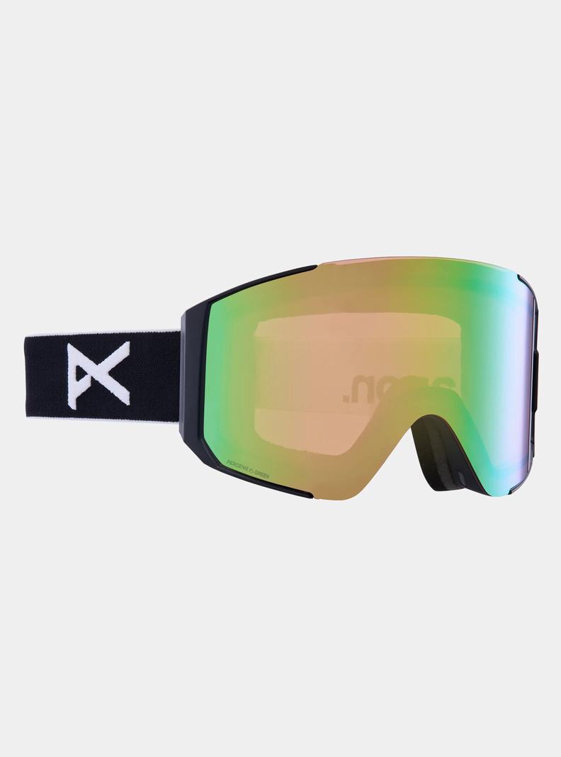Burton Anon Sync Low Bridge Fit Goggles + Bonus Lens Skibrillen Herren Schwarz Grün Rosa | 986-WCNQPT