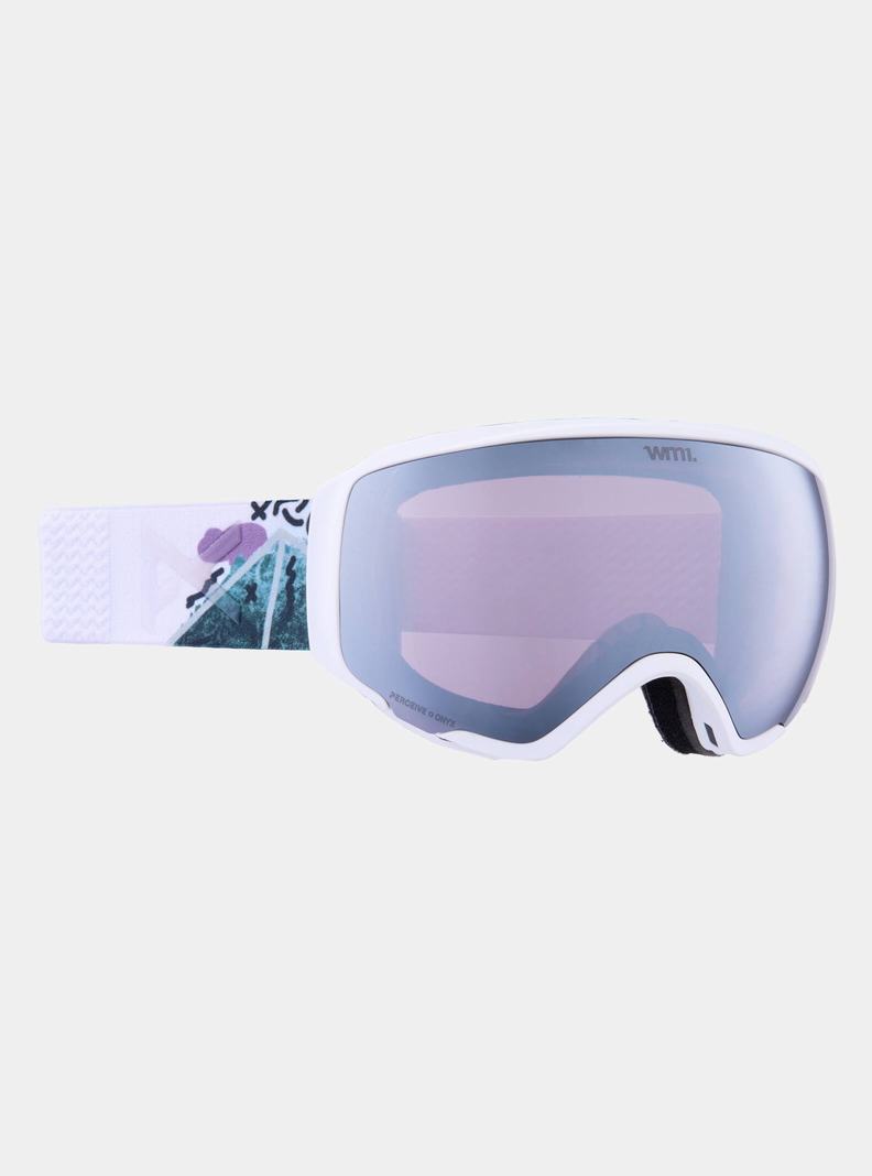 Burton Anon WM1 Goggles + Bonus Lens + MFI® Face Mask Skibrillen Damen Orange Schwarz Lila | 104-RMWUTL