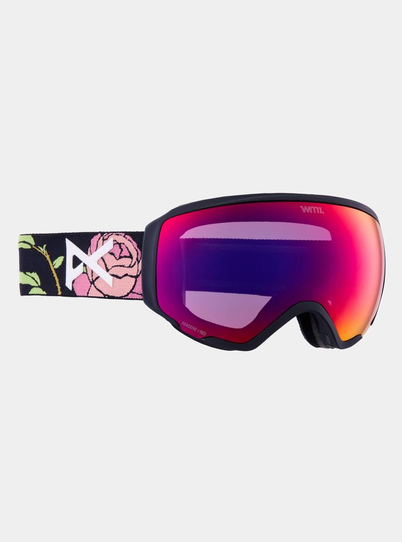 Burton Anon WM1 Low Bridge Fit Goggles + Bonus Lens + MFI® Face Mask Skibrillen Herren Orange Rot | 413-DIJKUV