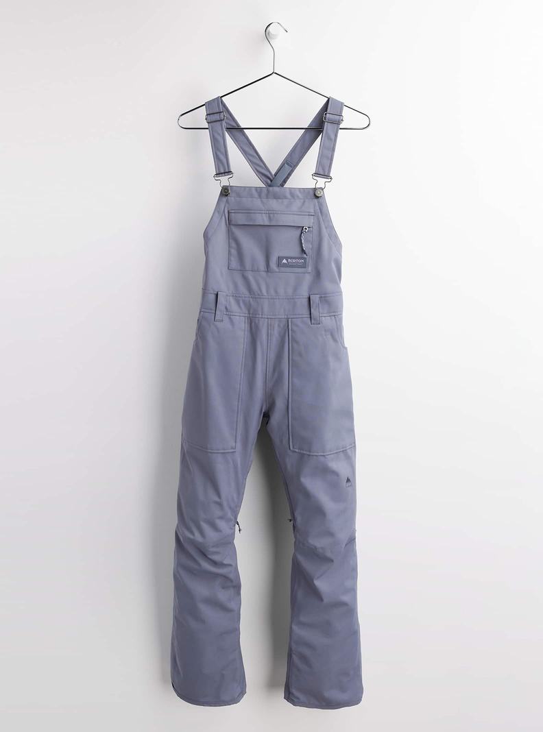 Burton Avalon - Hohe Latzhose Damen Grau | 107-DNVULQ