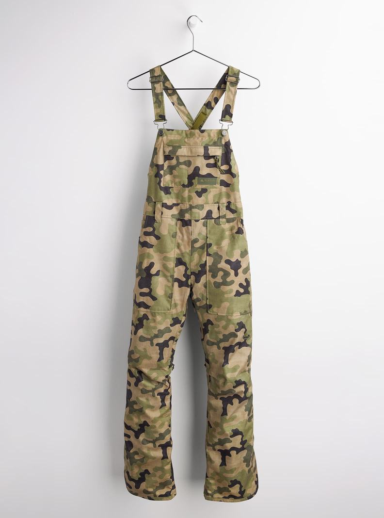 Burton Avalon Latzhose Damen Olivgrün Camouflage | 069-DFPTLX