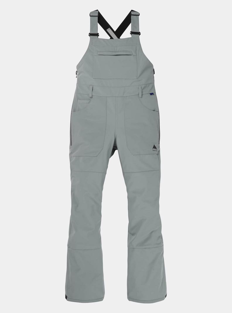 Burton Avalon Stretch 2L Softshell Latzhose Damen Grau | 827-JMANZT