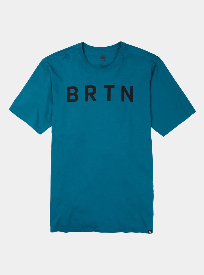Burton BRTN Kurzes Sleeve T-Shirts Herren Blau | 431-ORALTC
