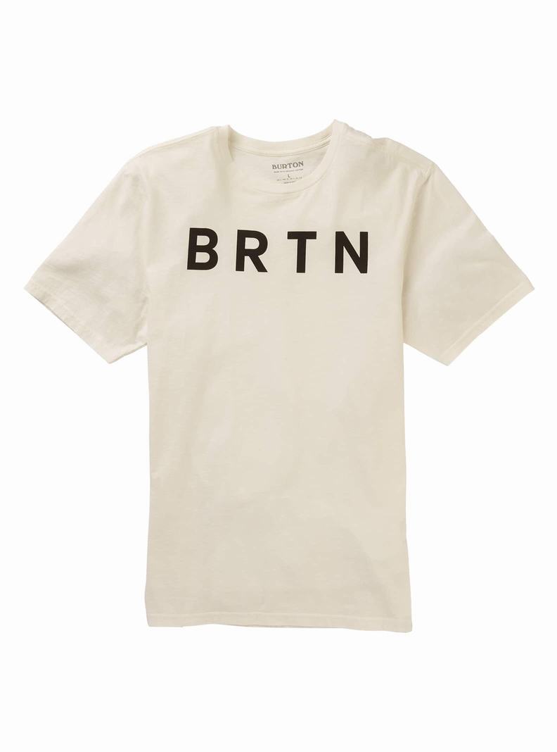 Burton BRTN Kurzes Sleeve T-Shirts Herren Weiß | 463-CYOMUV