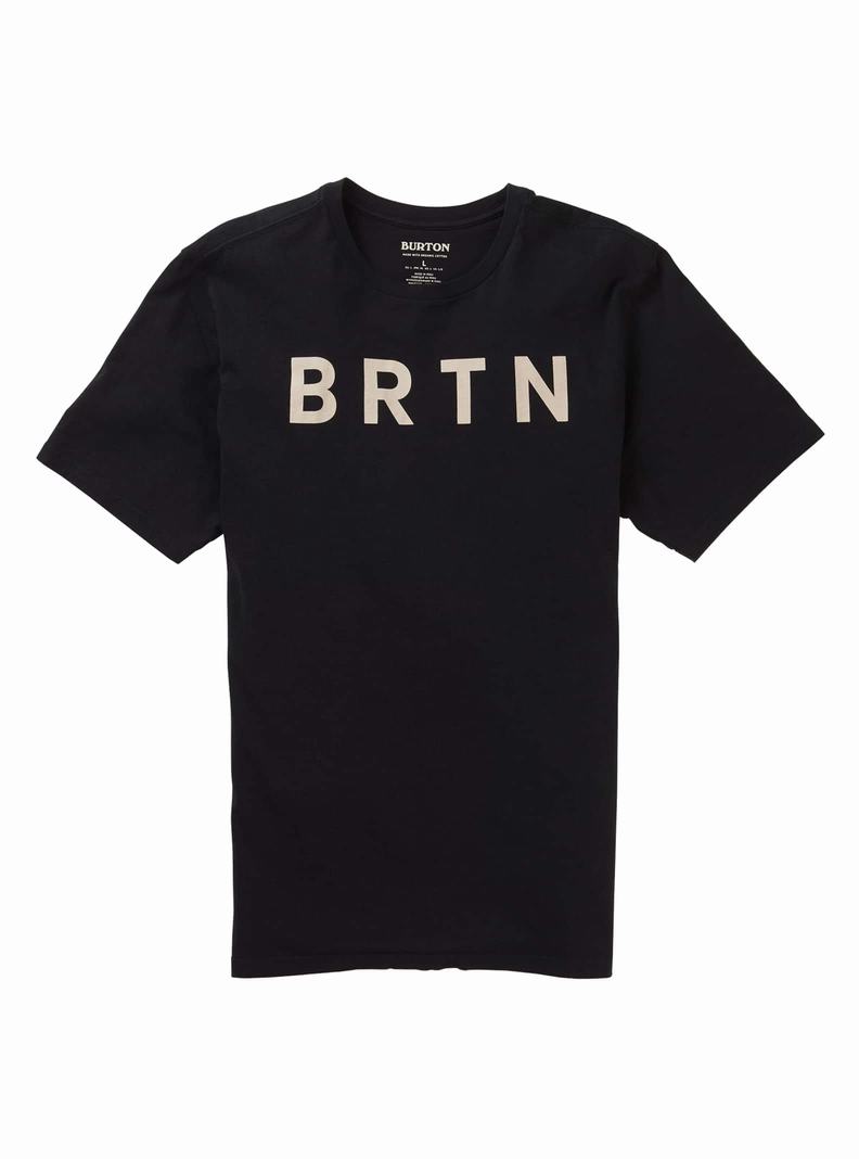 Burton BRTN Kurzes Sleeve T-Shirts Herren Schwarz | 526-AXBCKF