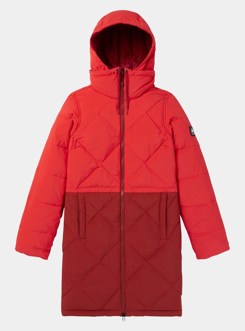 Burton Chescott Down Snowboardjacke Damen Rosa Orange Rosa | 348-KNZUAJ
