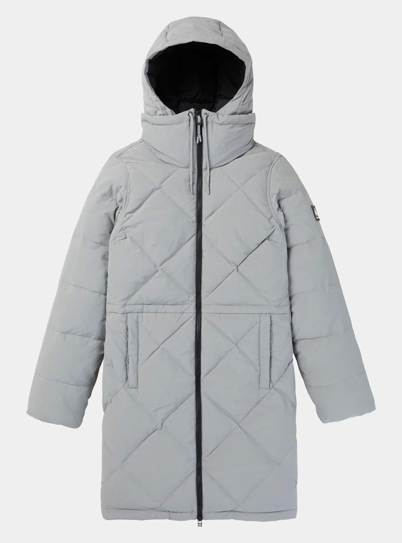 Burton Chescott Down Snowboardjacke Damen Grau | 576-MNOJWR