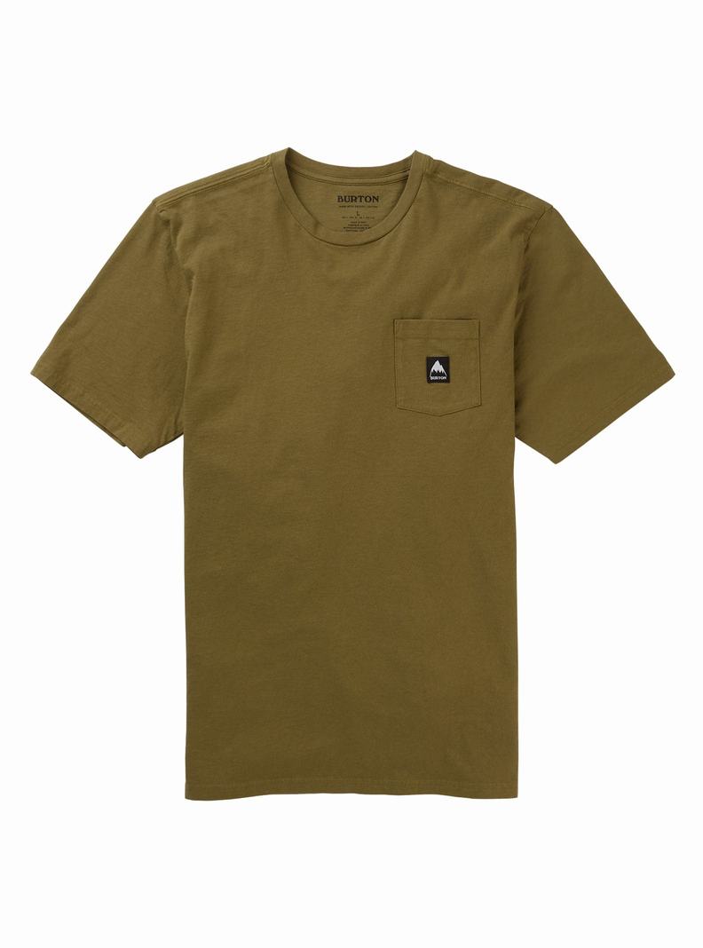 Burton Colfax Kurzes Sleeve T-Shirts Damen Olivgrün | 098-XLGARC