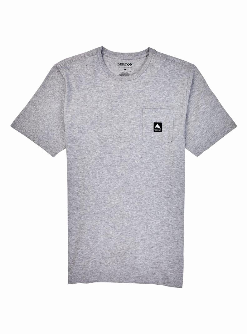 Burton Colfax Kurzes Sleeve T-Shirts Damen Grau | 541-DWFRGM