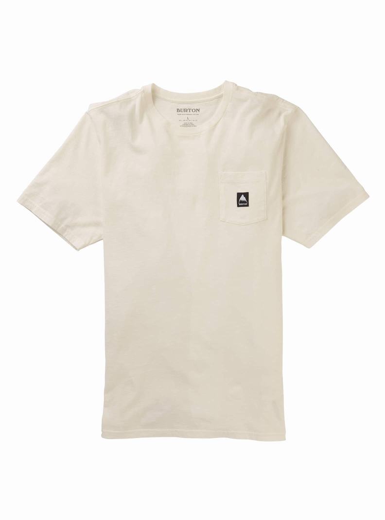 Burton Colfax Kurzes Sleeve T-Shirts Herren Weiß | 019-HCIXUO