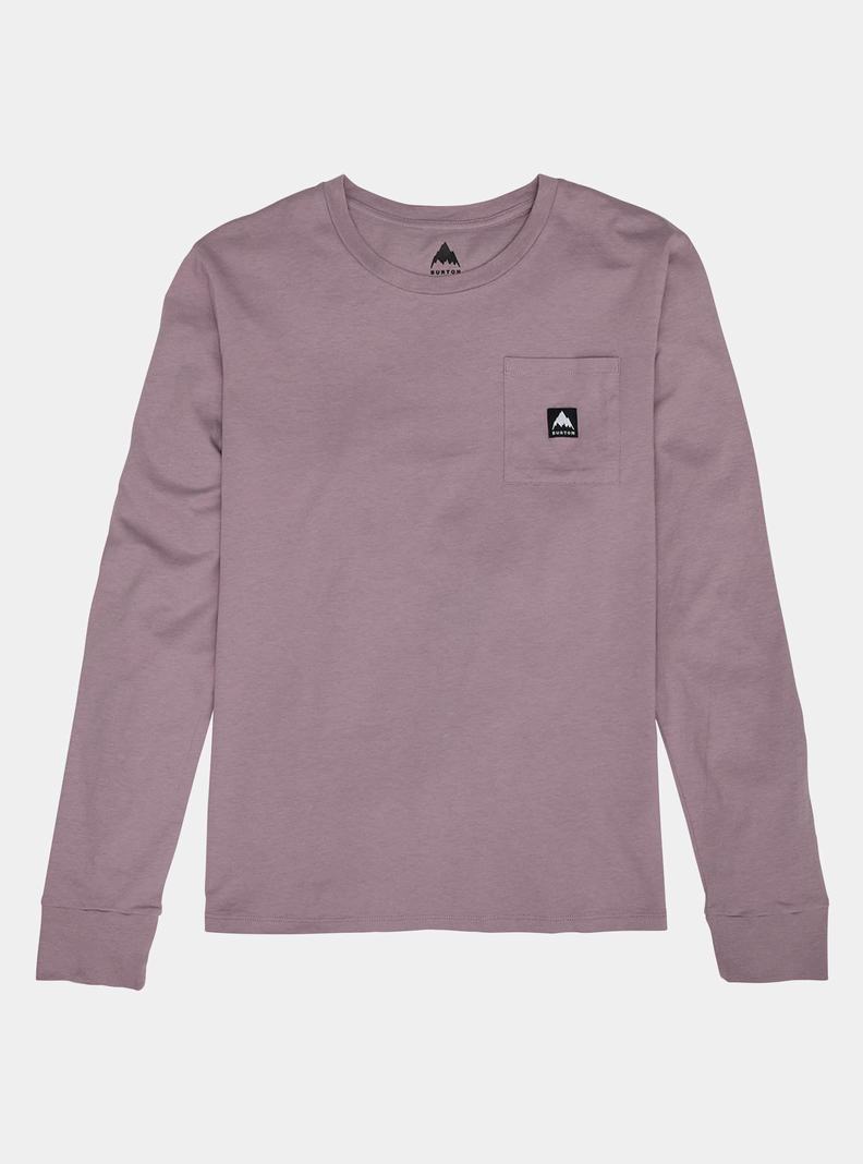 Burton Colfax Long Sleeve T-Shirts Damen Lavendel | 594-YTGXPW