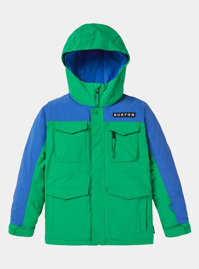 Burton Covert 2L Snowboardjacke Kinder Grün Blau | 496-ZEONTX