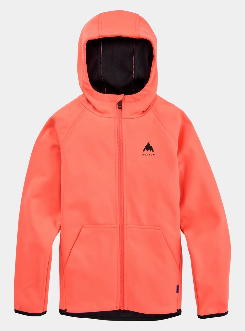 Burton Crown Weatherproof Full-Zip Fleece Sweatshirts Kinder Orange | 584-NTPGFY