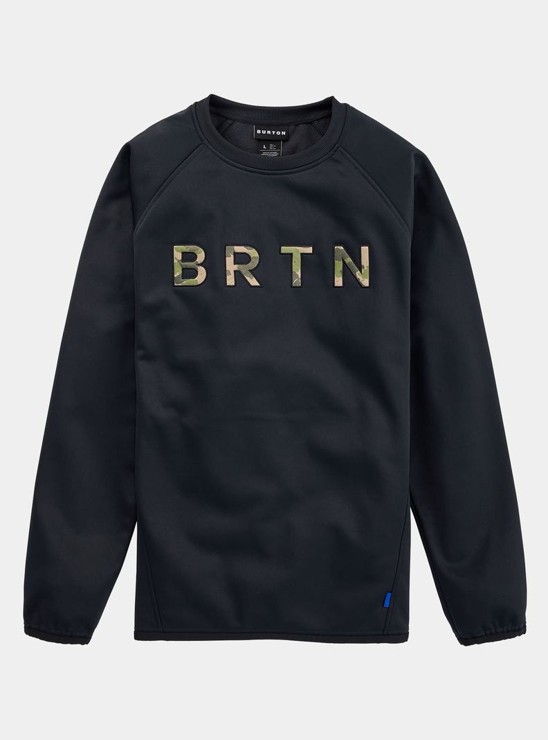 Burton Crown Weatherproof Pullover Crew Sweatshirts Herren Schwarz | 420-GYMFBR