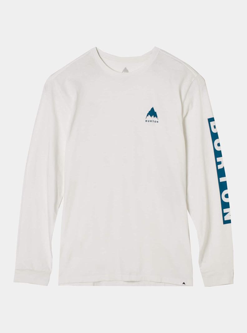 Burton Elite Long Sleeve T-Shirts Herren Weiß | 639-LYSIQP