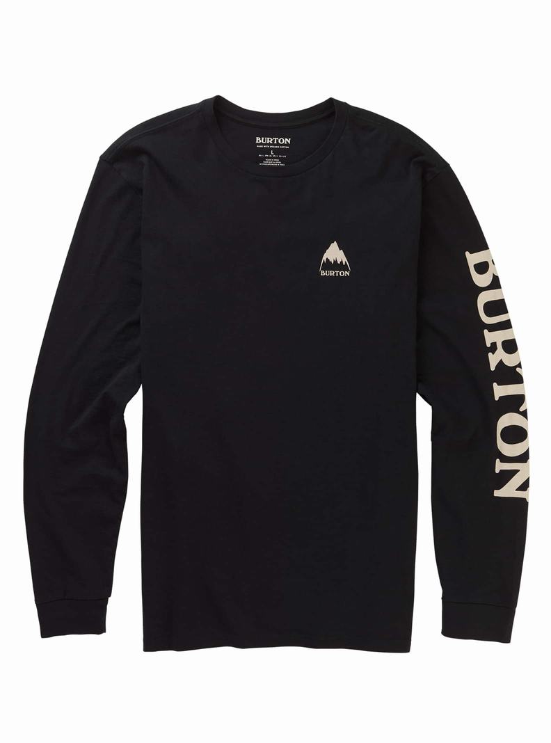 Burton Elite Long Sleeve T-Shirts Herren Schwarz | 703-YPQUZO