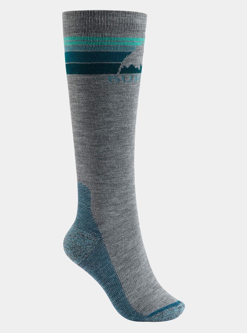 Burton Emblem Midweight Socken Damen Grau | 143-JSGLCI