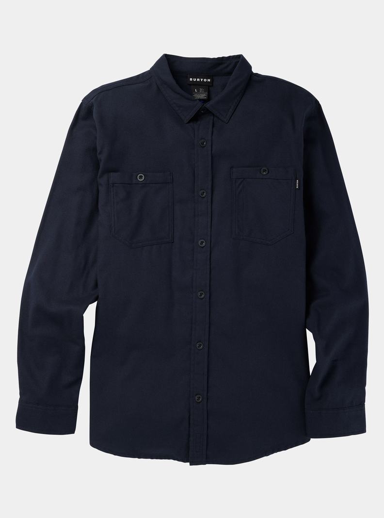Burton Favorite Long Sleeve Flannel Hemd Herren Schwarz | 548-GWIYXZ