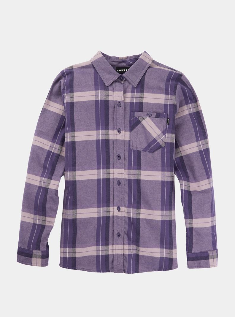 Burton Favorite Long Sleeve Flannel Hemd Damen Lila | 621-ERBCSK