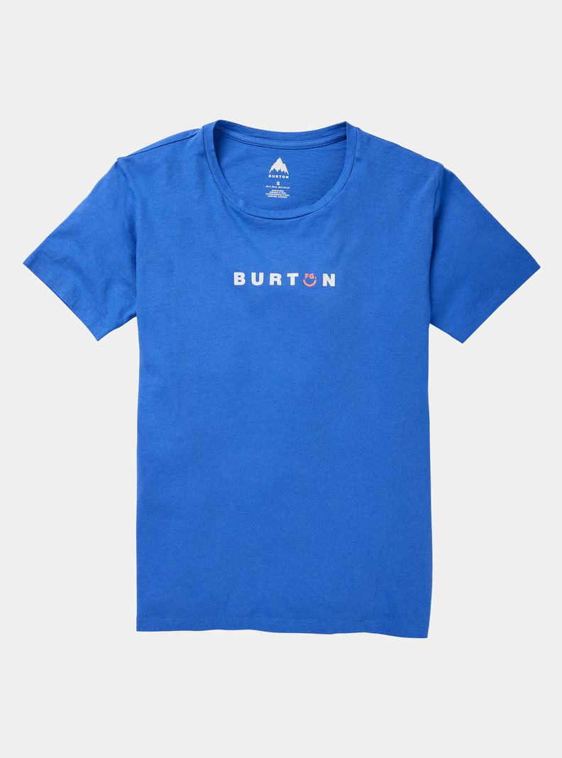 Burton Feelgood Kurzes Sleeve T-Shirts Damen Blau | 921-XQSKYJ
