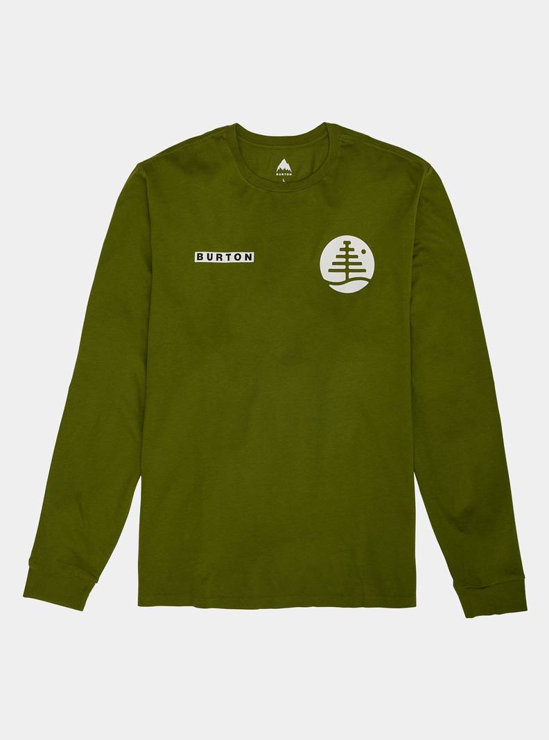 Burton Forager Long Sleeve T-Shirts Herren Grün | 035-TFCMAY
