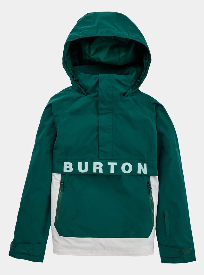 Burton Frostner 2L Anorak Snowboardjacke Damen Braun Weiß | 587-AKPHFD