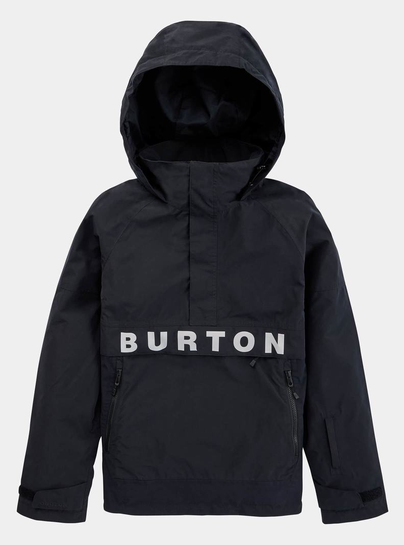 Burton Frostner 2L Anorak Snowboardjacke Damen Schwarz Weiß | 632-HYUNDB