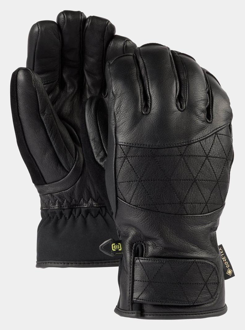 Burton GORE-TEX Leder Gondy Skihandschuhe Damen Schwarz | 361-LAOTRF