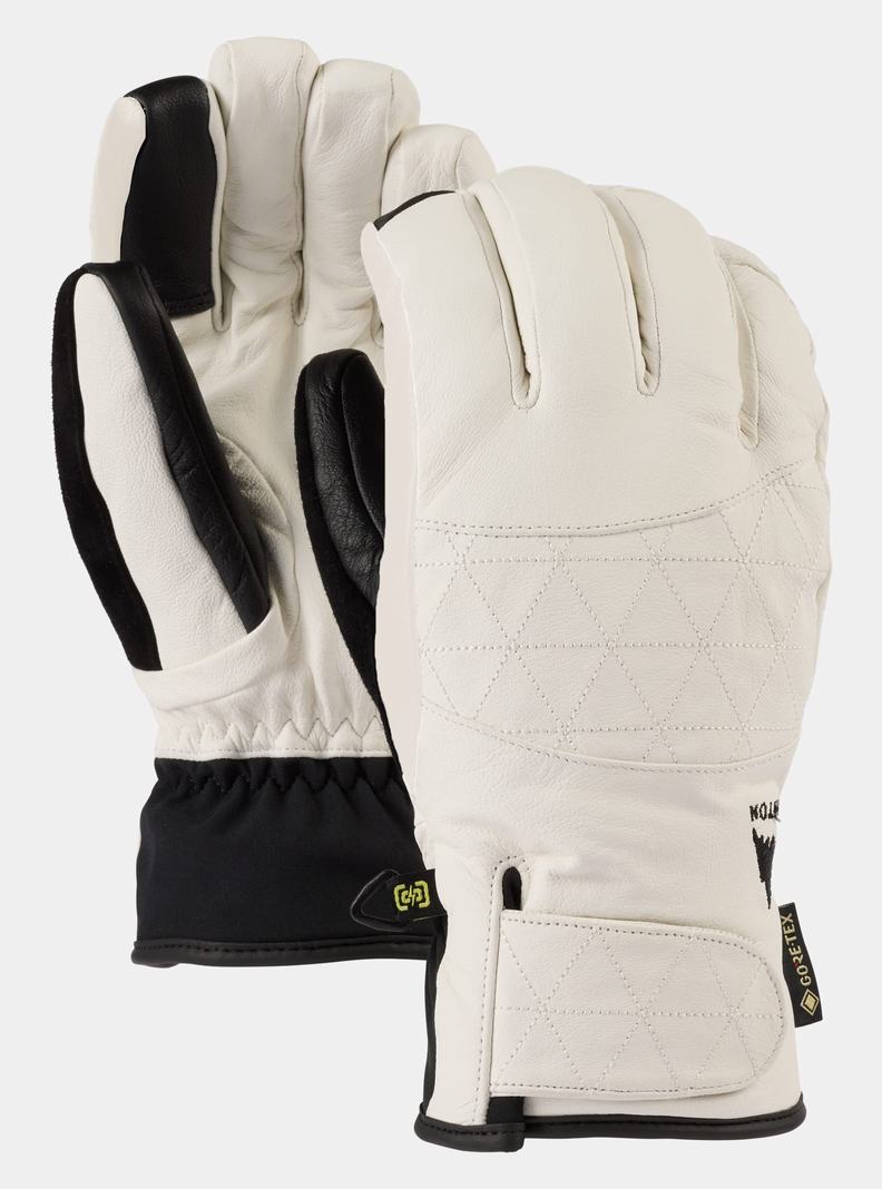 Burton GORE-TEX Leder Gondy Skihandschuhe Damen Weiß | 987-NQWTUB