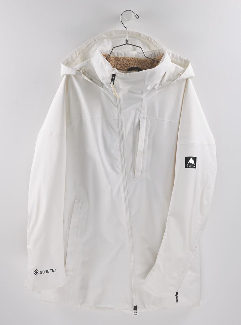 Burton GORE-TEX Pillowline Snowboardjacke Damen Weiß | 687-CIMFTB