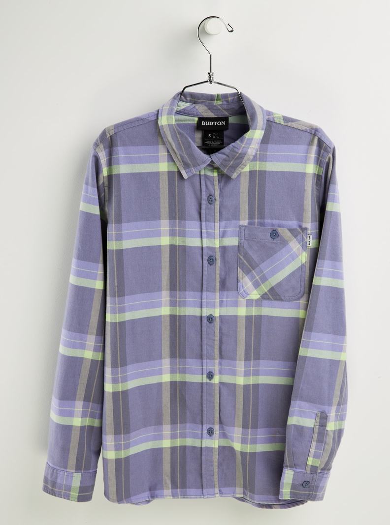 Burton Grace Long Sleeve Flannel Hemd Damen Lila | 184-MYFPDC