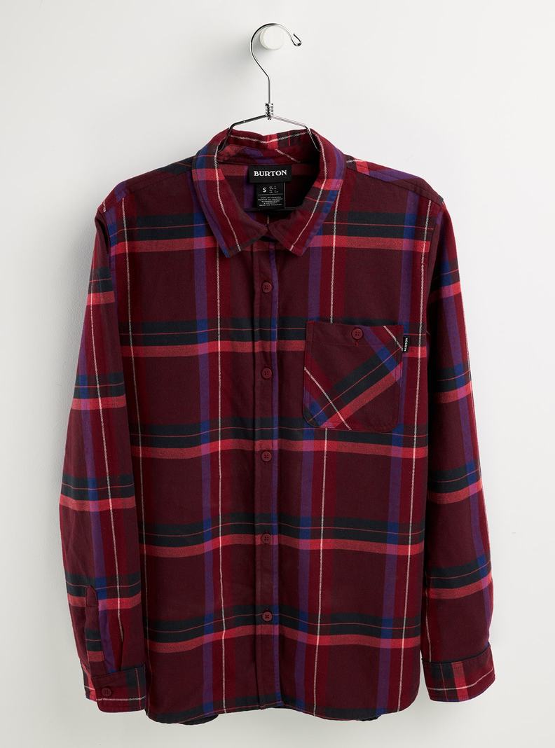 Burton Grace Long Sleeve Flannel Hemd Damen Tiefesrot | 726-MXAGDY