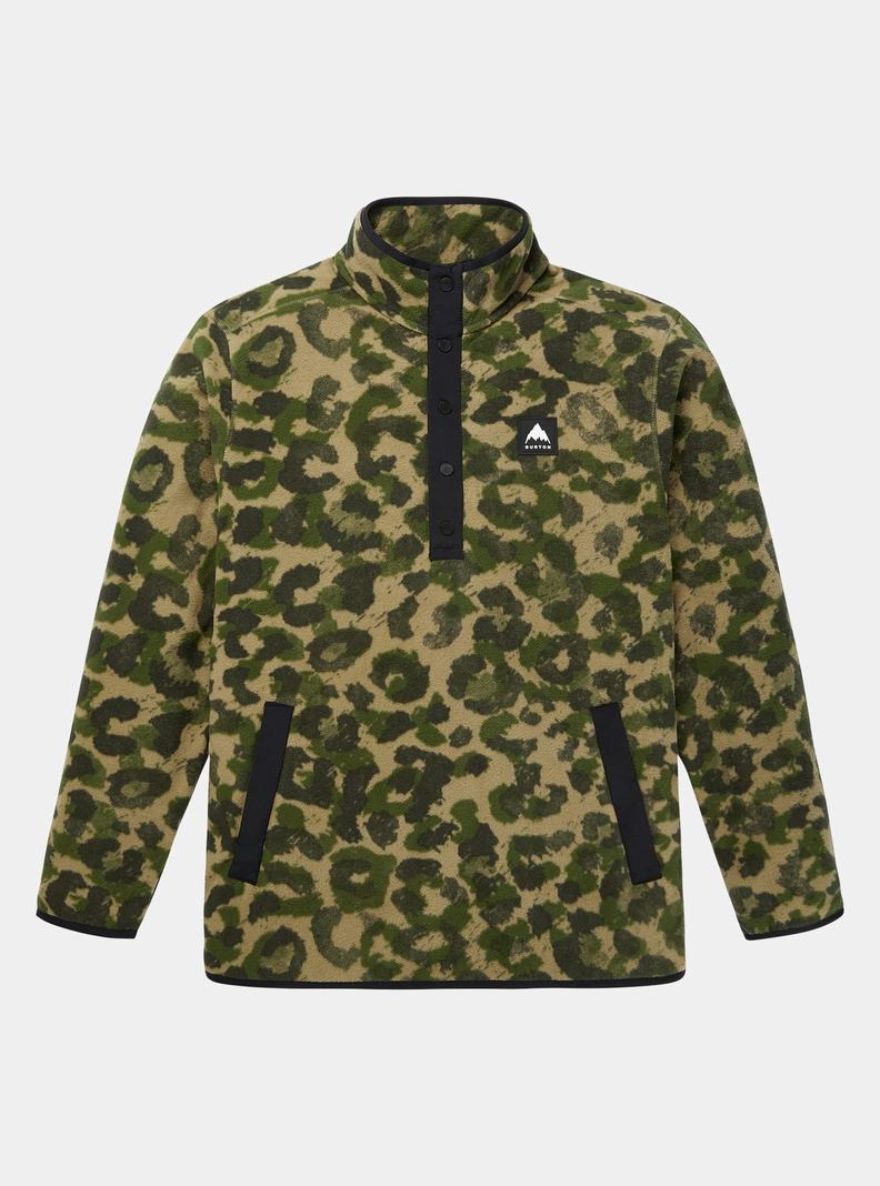 Burton Hearth Fleece Pullover Sweatshirts Herren Camouflage | 827-GRCOHD