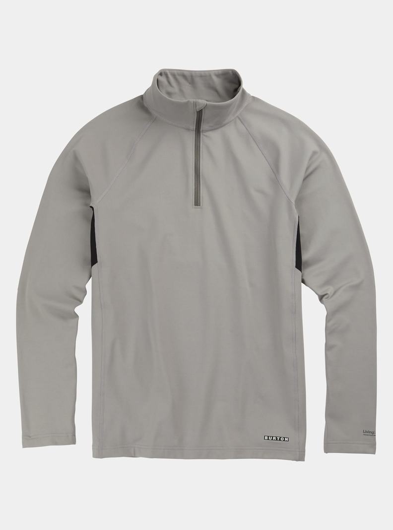 Burton Heavyweight X Base Layer Quarter-Zip Funktionswäsche Herren Grau | 734-KGEPVX