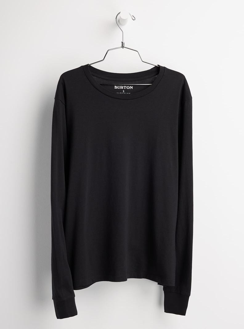 Burton Klassische Blank Long Sleeve T-Shirts Damen Schwarz | 408-WIDXMU