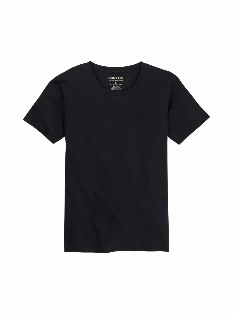 Burton Klassische Kurzes Sleeve T-Shirts Damen Schwarz | 817-QPZHRS