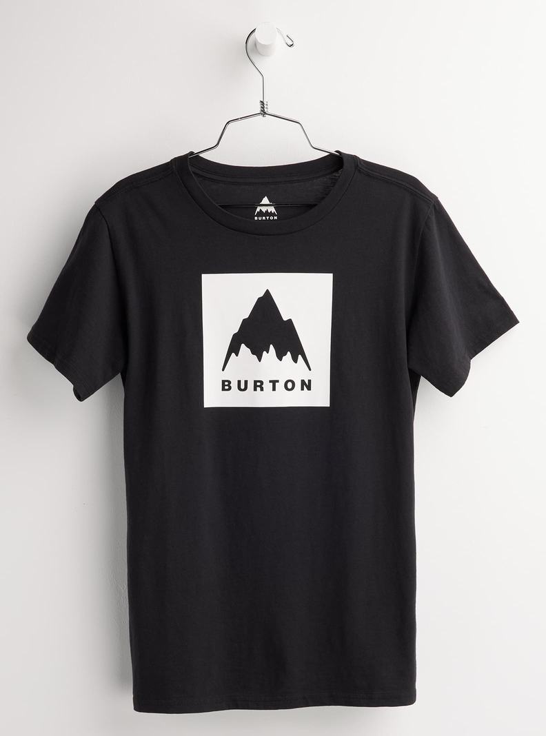 Burton Klassische Mountain High Kurzes Sleeve T-Shirts Kinder Schwarz | 218-TUKNZA
