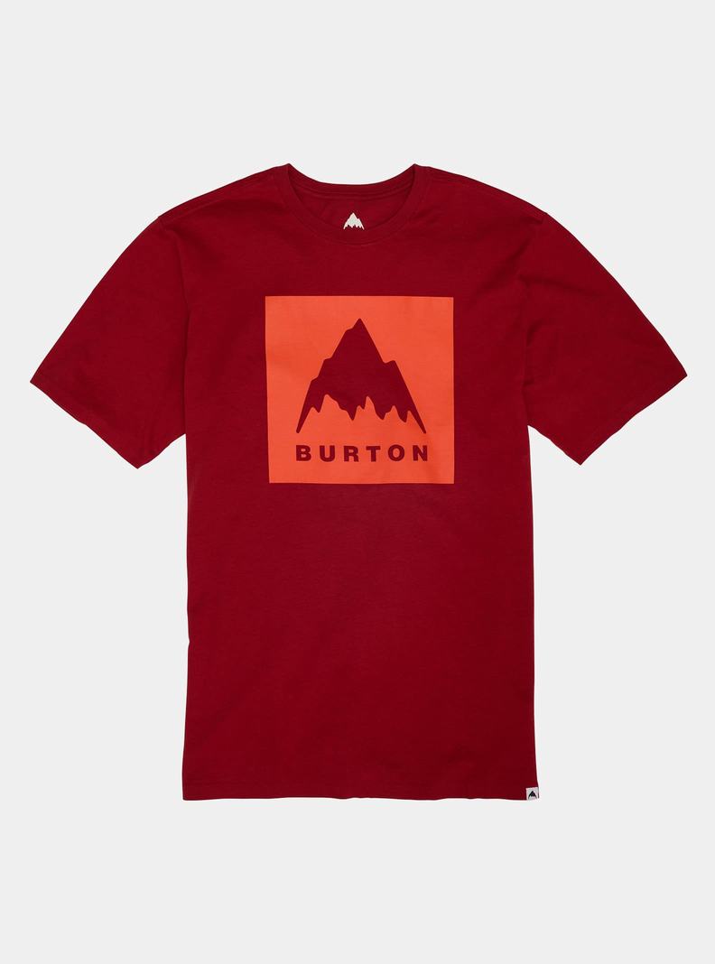 Burton Klassische Mountain High Kurzes Sleeve T-Shirts Herren Rot | 605-HFSIKR