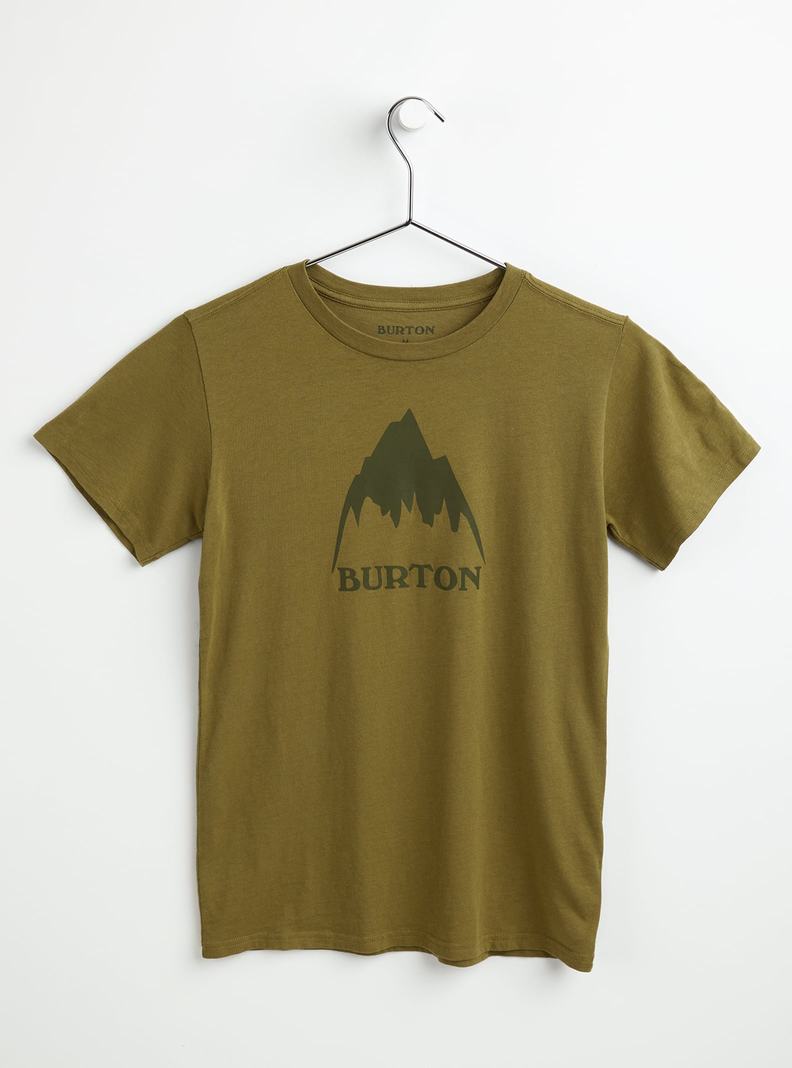 Burton Klassische Mountain High Kurzes Sleeve T-Shirts Kinder Olivgrün | 743-TZWMIX