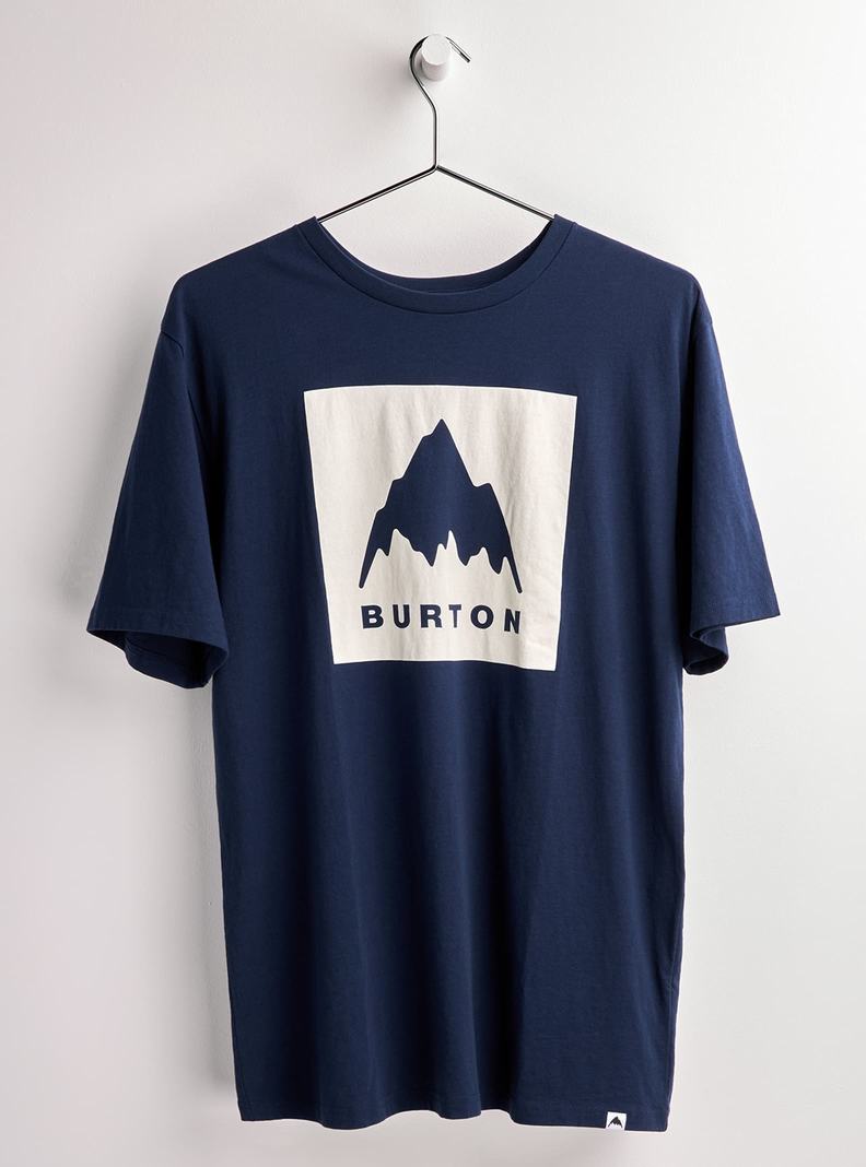 Burton Klassische Mountain High Kurzes Sleeve T-Shirts Damen Blau | 819-POMRVT